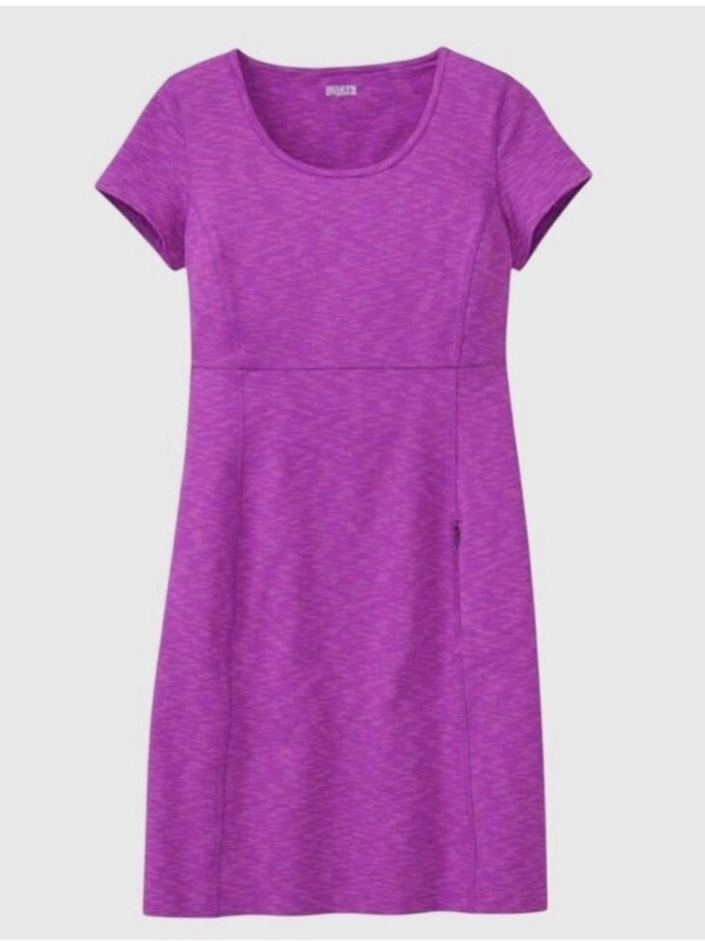 Duluth Trading Women's NoGA Classic Short Sleeve Dress Pink Space Dye Medium